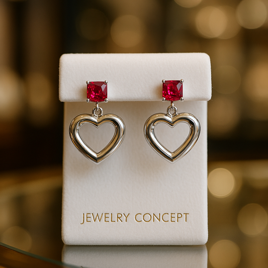 Brincos - Glam Heart