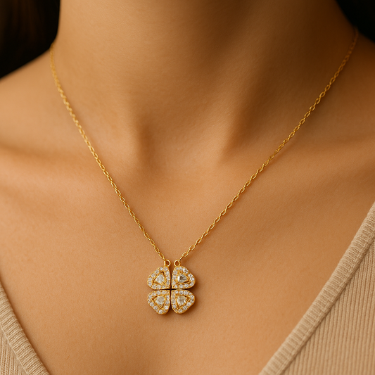 Colar - Sparkling Magnetic Clover