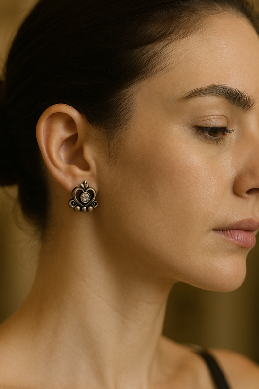 Brincos - Pandora Princess Crown