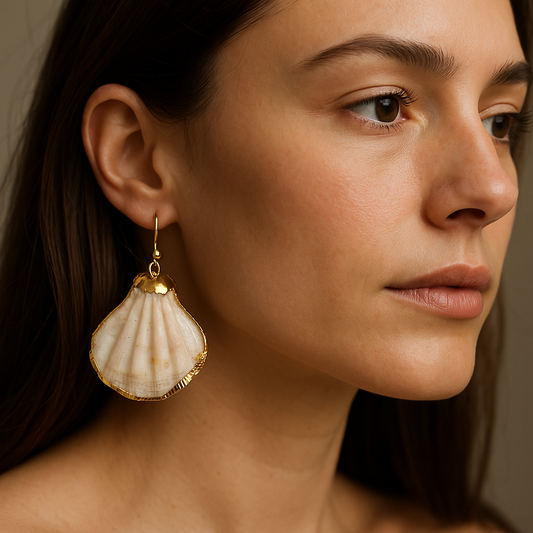 Brincos - Shell White