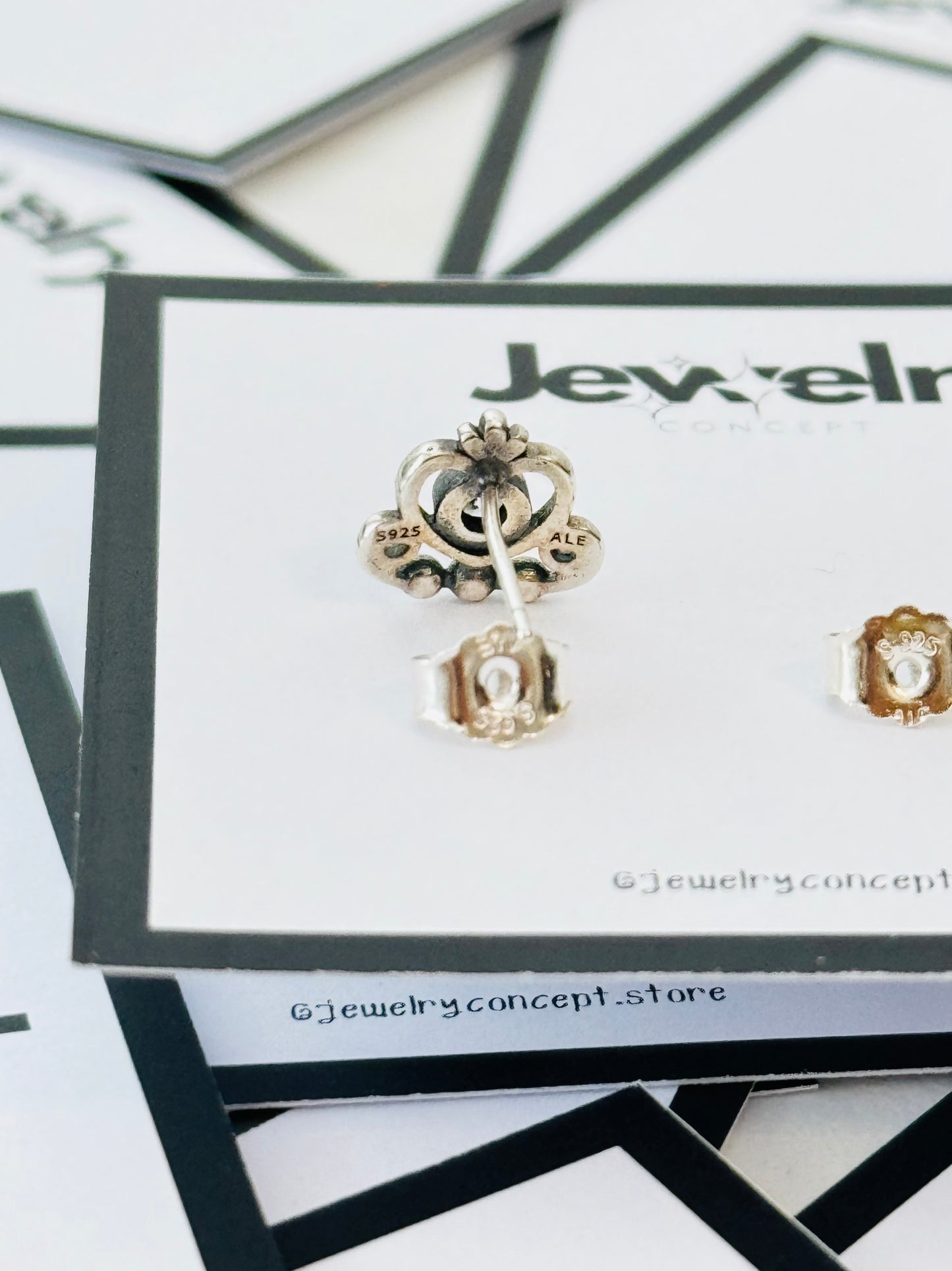 Brincos - Pandora Princess Crown