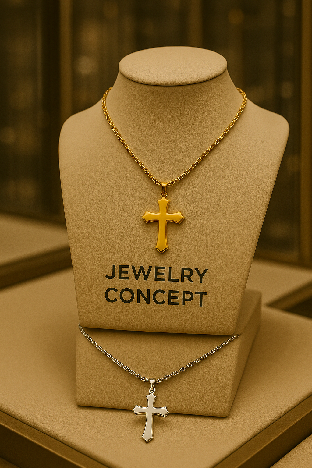 Colar - Cross Pendant