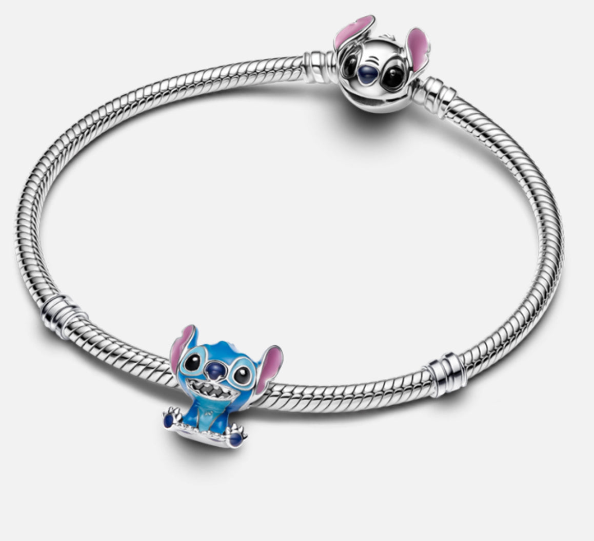 Conta - Pandora Stitch Blue Disney