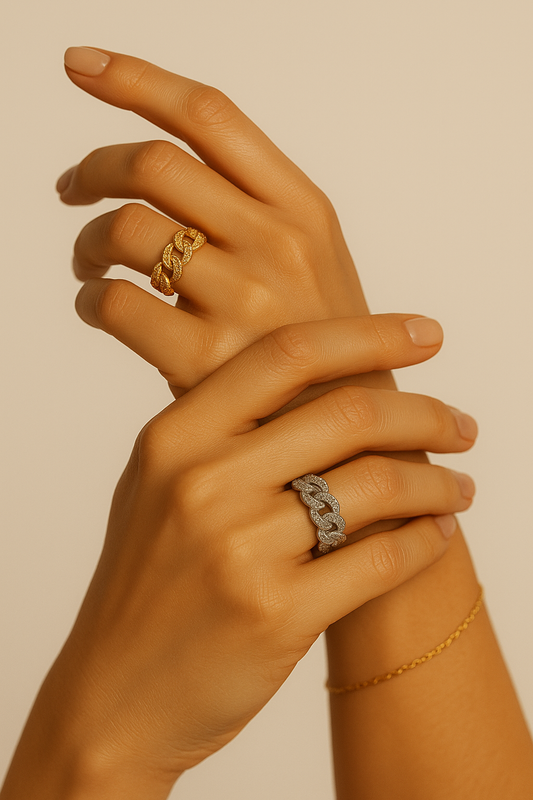 Anel - Massive Sparkling Chain