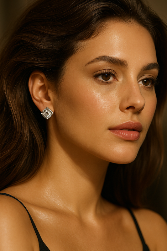 Brincos - Pandora Sparkling Hale Square