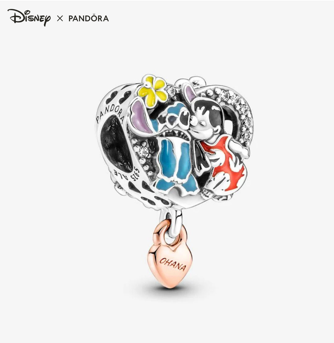 Conta - Pandora Disney Ohana Lilo & Stitch