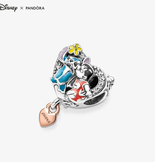 Conta - Pandora Disney Ohana Lilo & Stitch
