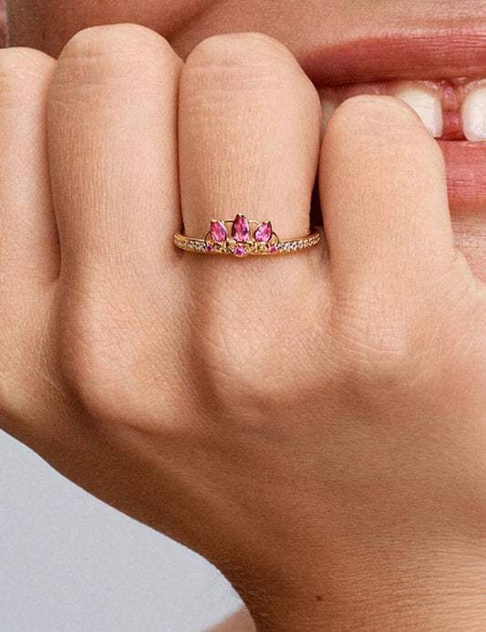 Anel - Pandora ft. Disney: Tiara Rapunzel Princesas