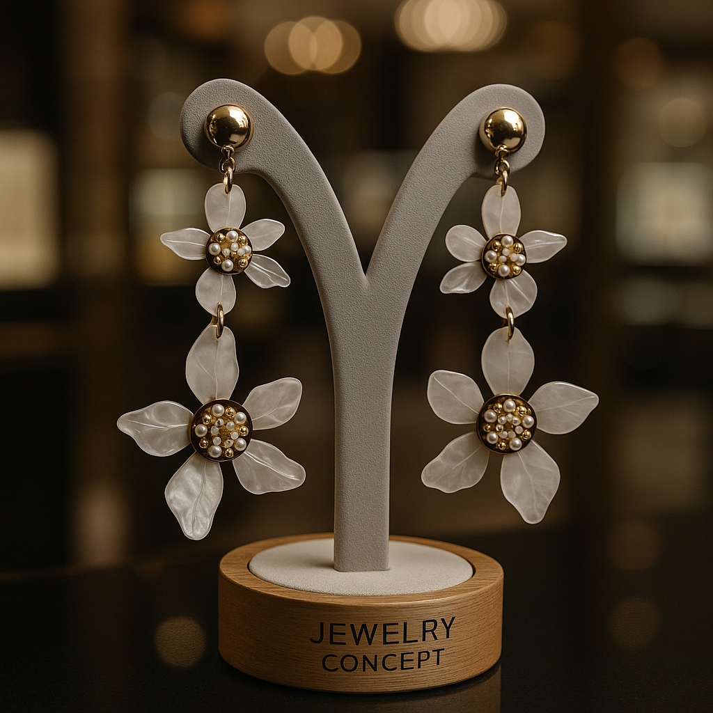 Brincos Flower Double