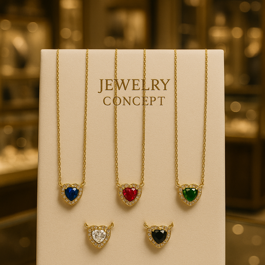 Colar - Hearts Gemstone Set HEARTS