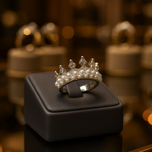 Anel - Crown n’ Pearls