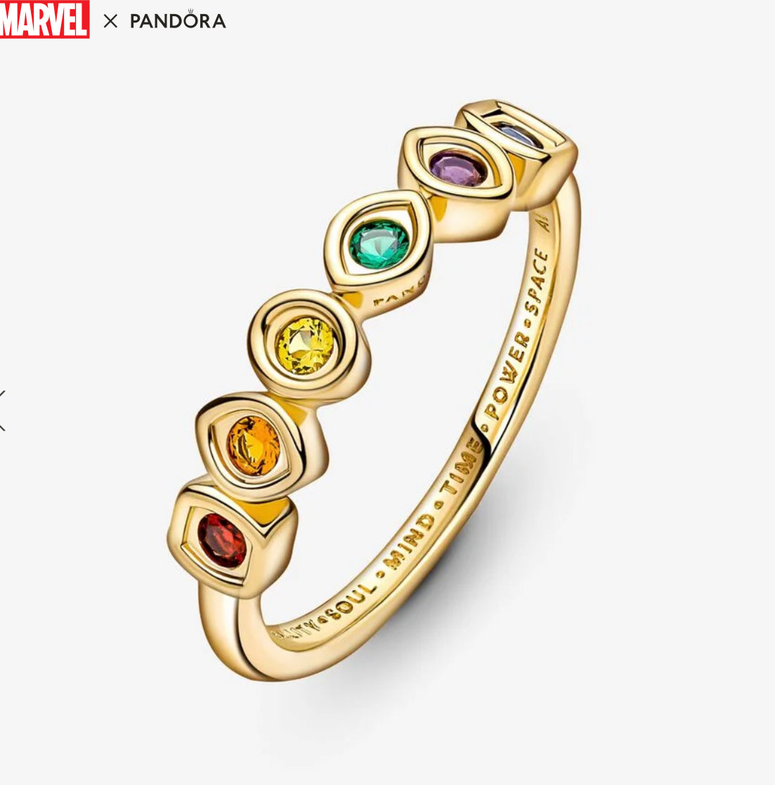 Anel - Pandora ft. Marvel : The Avengers Infinity Stones