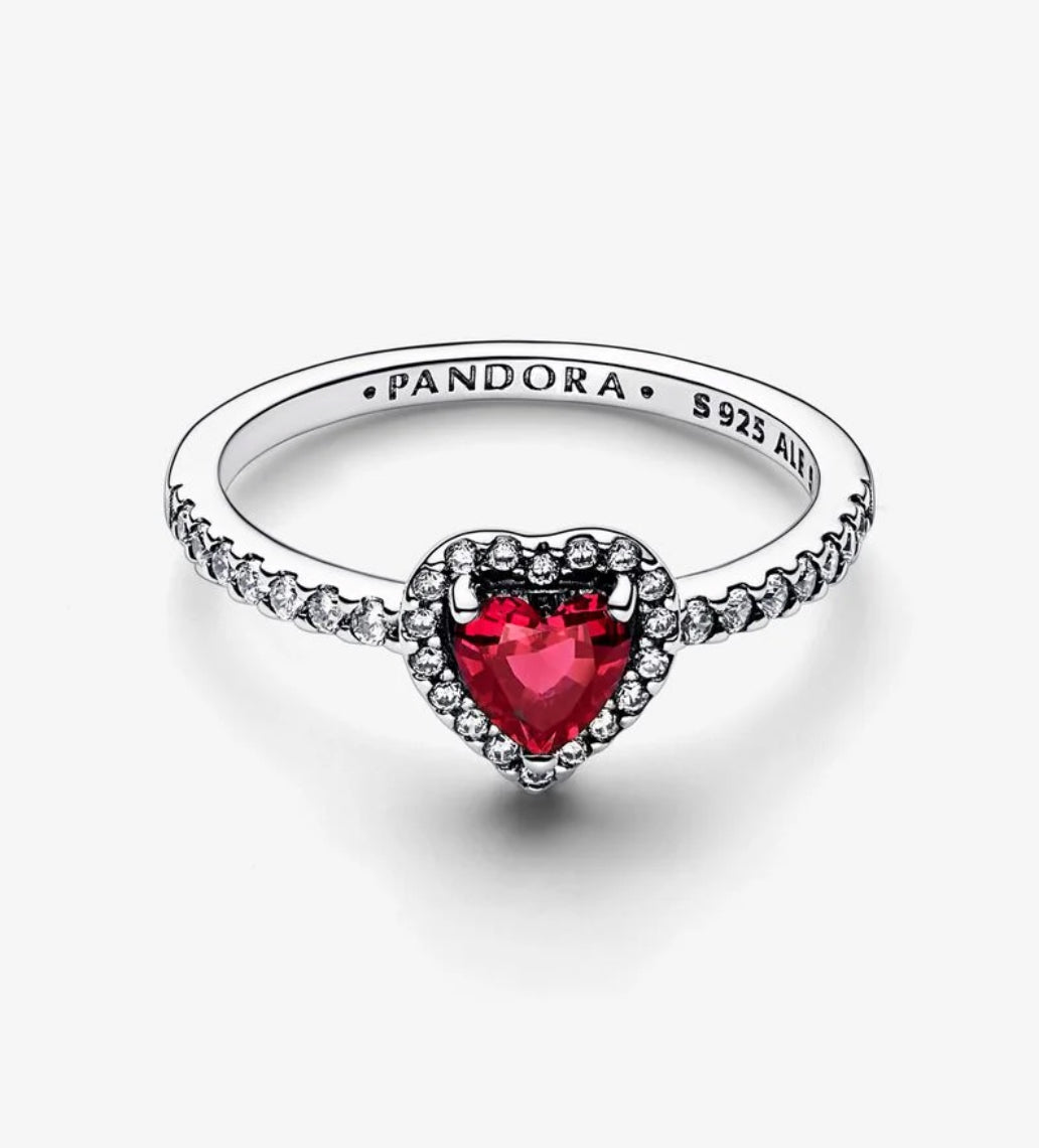 Anel - Pandora Red Heart