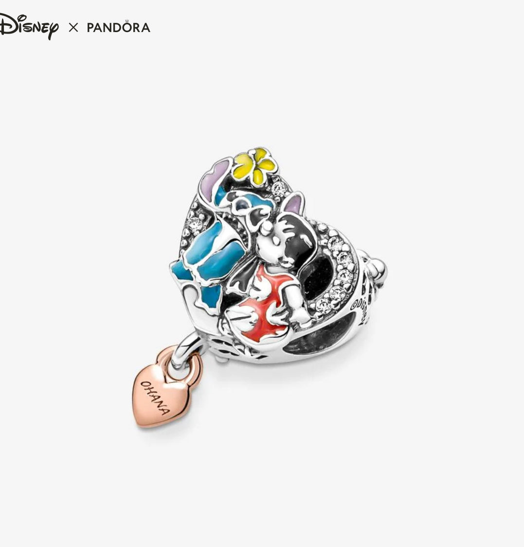 Conta - Pandora Disney Ohana Lilo & Stitch