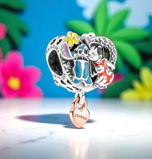 Conta - Pandora Disney Ohana Lilo & Stitch